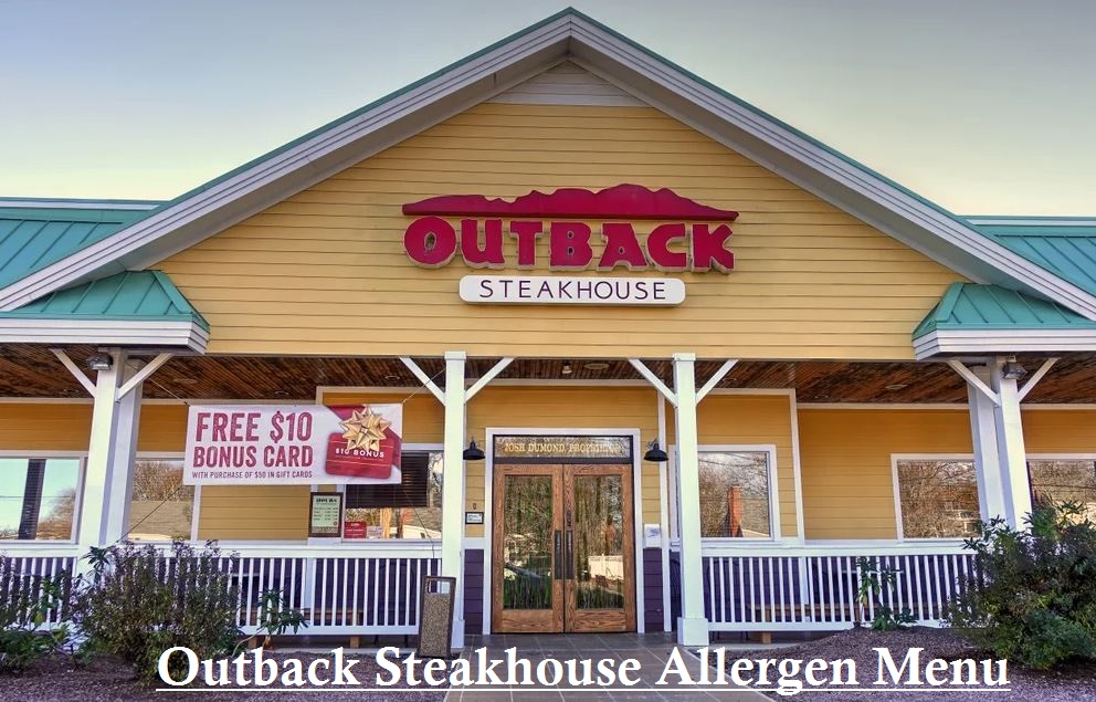 Outback Steakhouse Allergen Menu