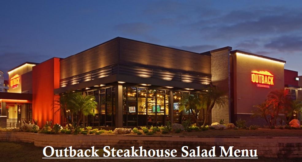 Outback Steakhouse Salad Menu